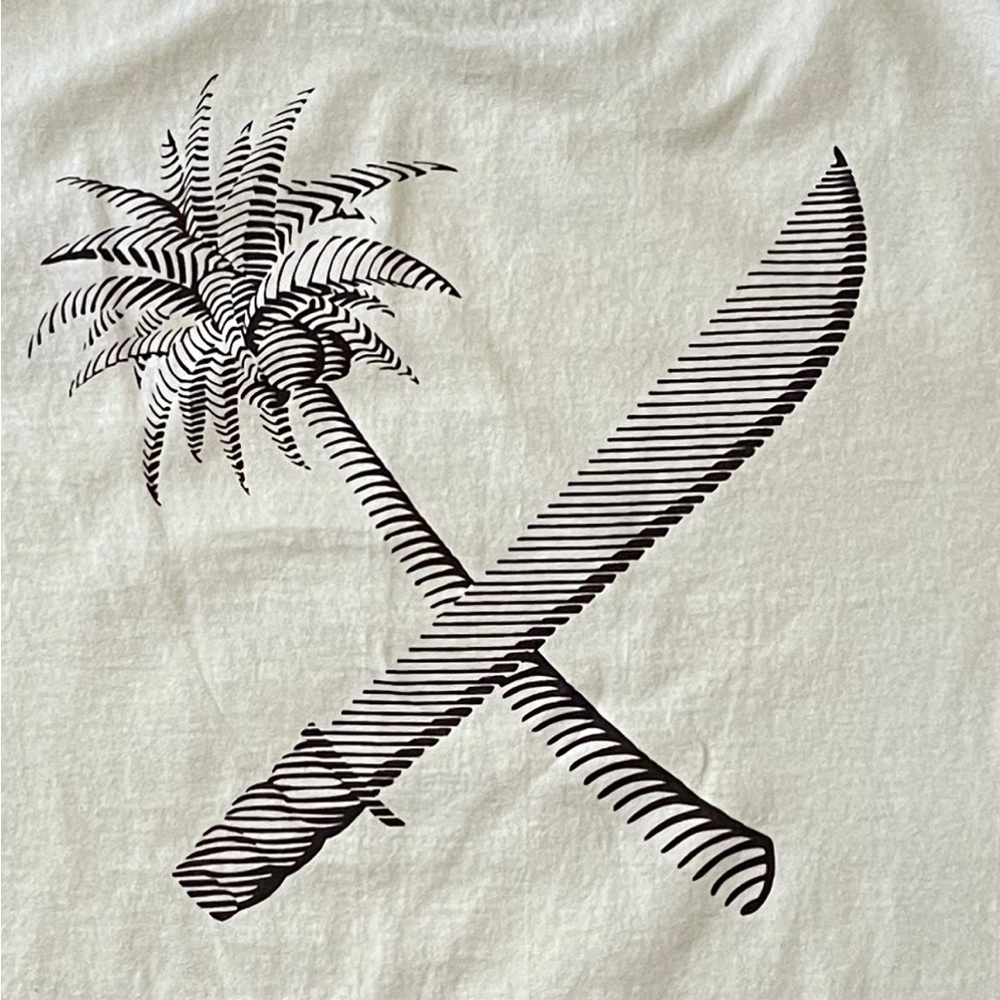 Us Versus Them - Men’s Large - Beige Tshirt